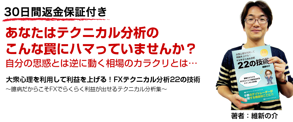 「大衆心理を利用して利益を上げる！FXテクニカル分析２２の技術」維新の介